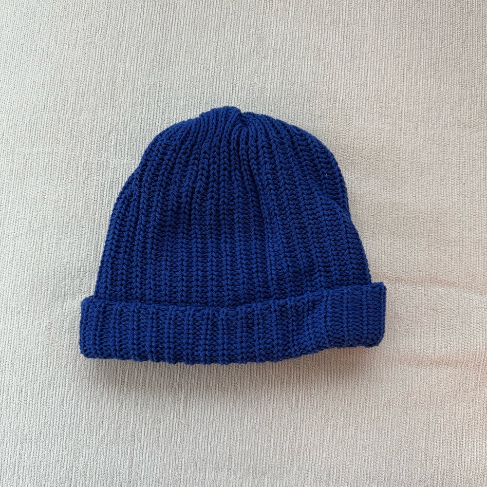 Cozy Cobalt Blue Knit Beanie